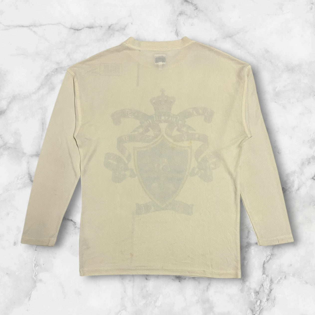 MOSCHINO JEANS EMBLEM GRAPHIC LONG SLEEVE T-SHIRT