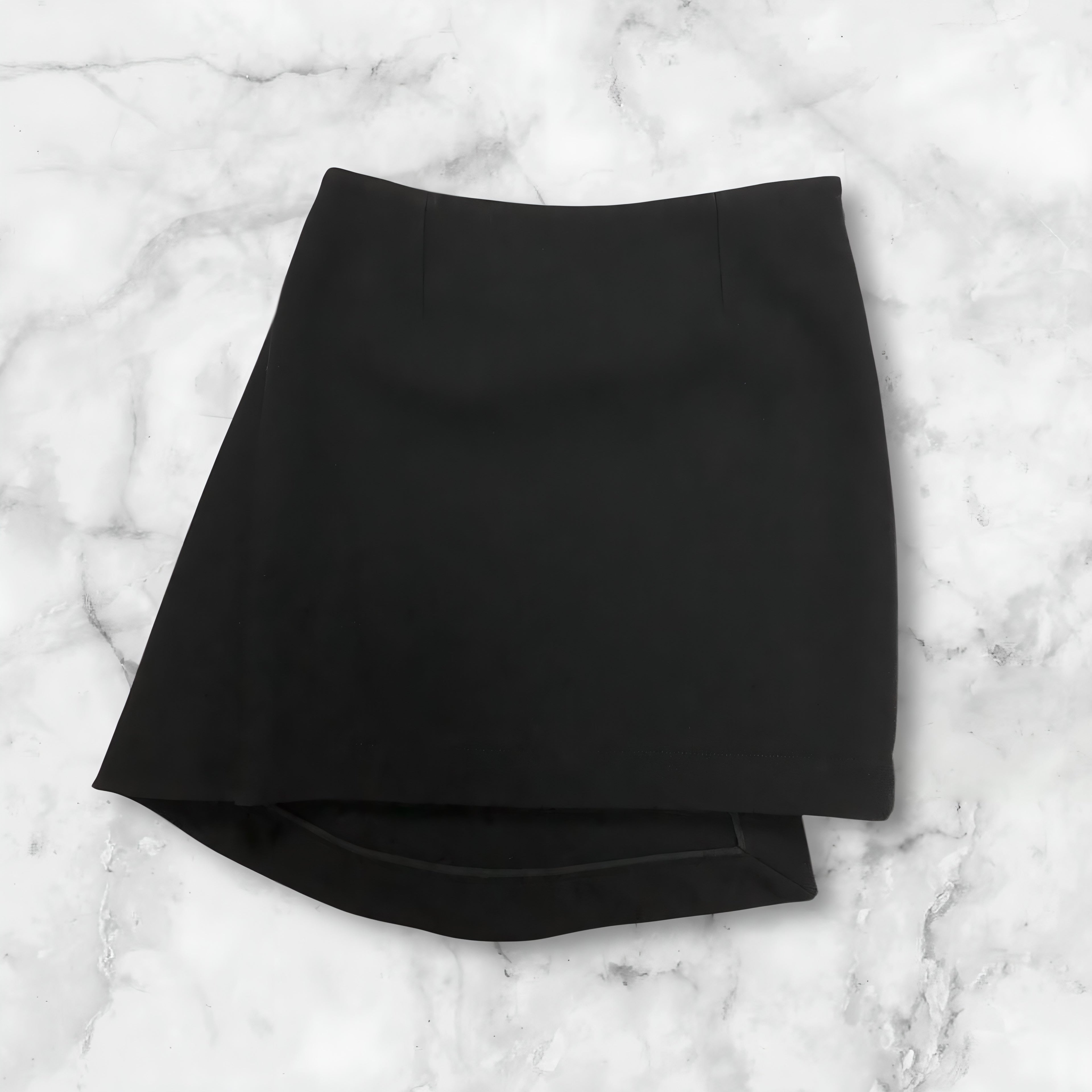 BALENCIAGA FRILL DESIGN SKIRT BLACK