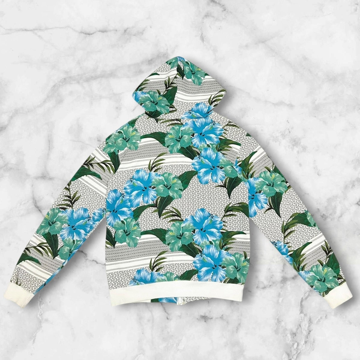 PHENOMENON TROPICAL HIBISCUS ZIP-UP HOODIE