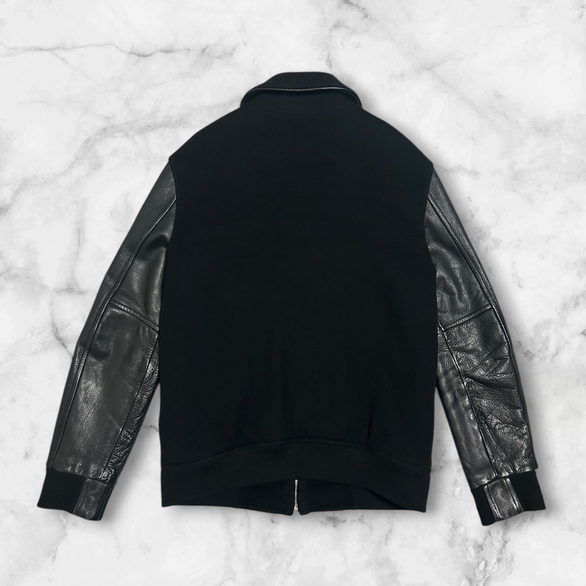 NUDE BONES BLACK LEATHER JACKET