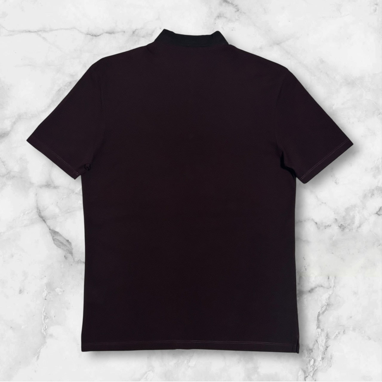 LANVIN BURGUNDY POLO SHIRT