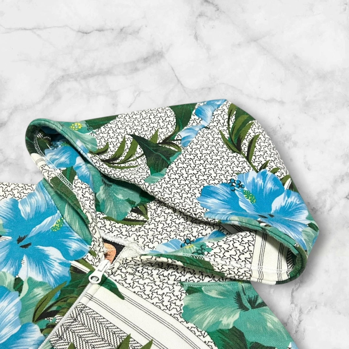 PHENOMENON TROPICAL HIBISCUS ZIP-UP HOODIE