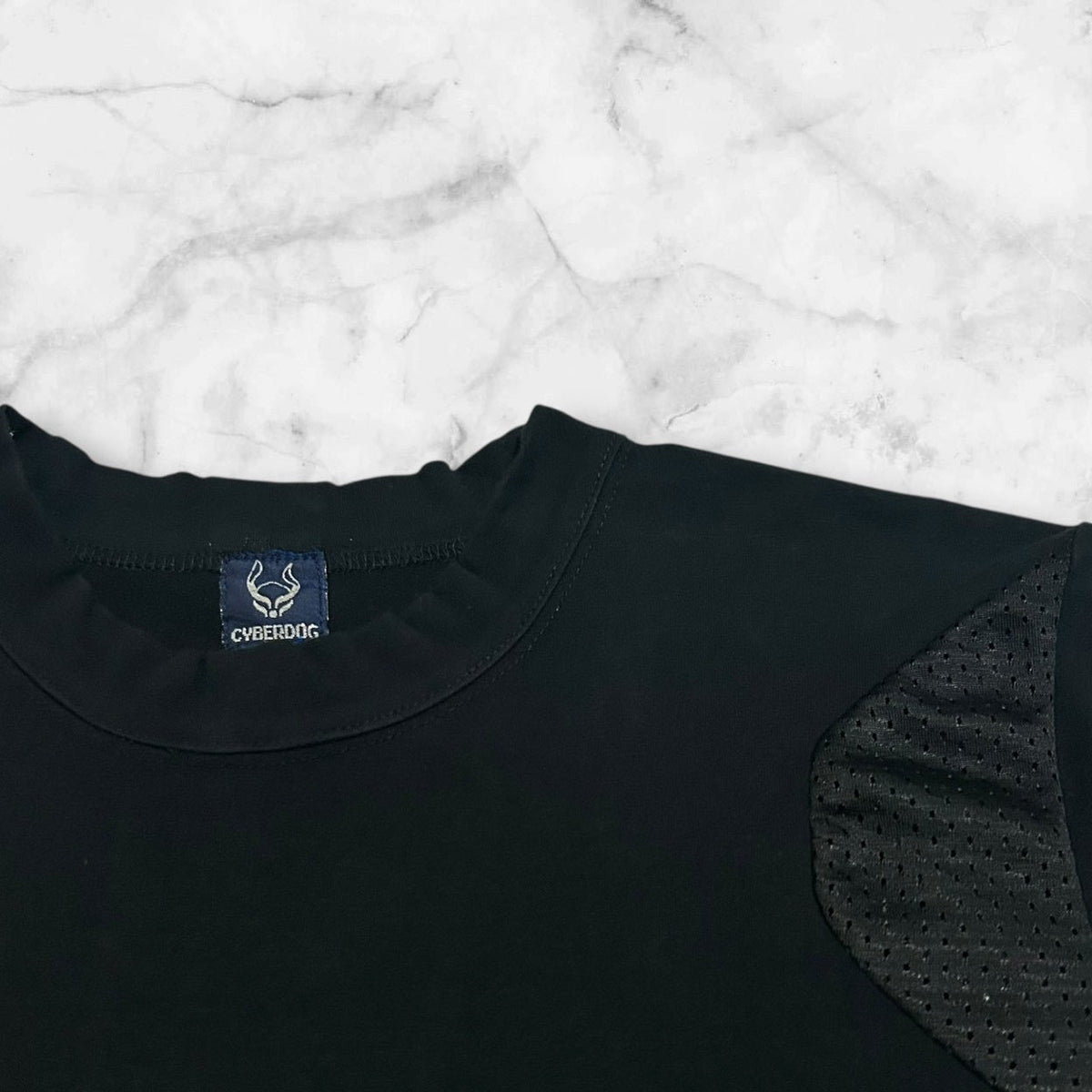 CYBERDOG MESH PANELS T-SHIRT BLACK