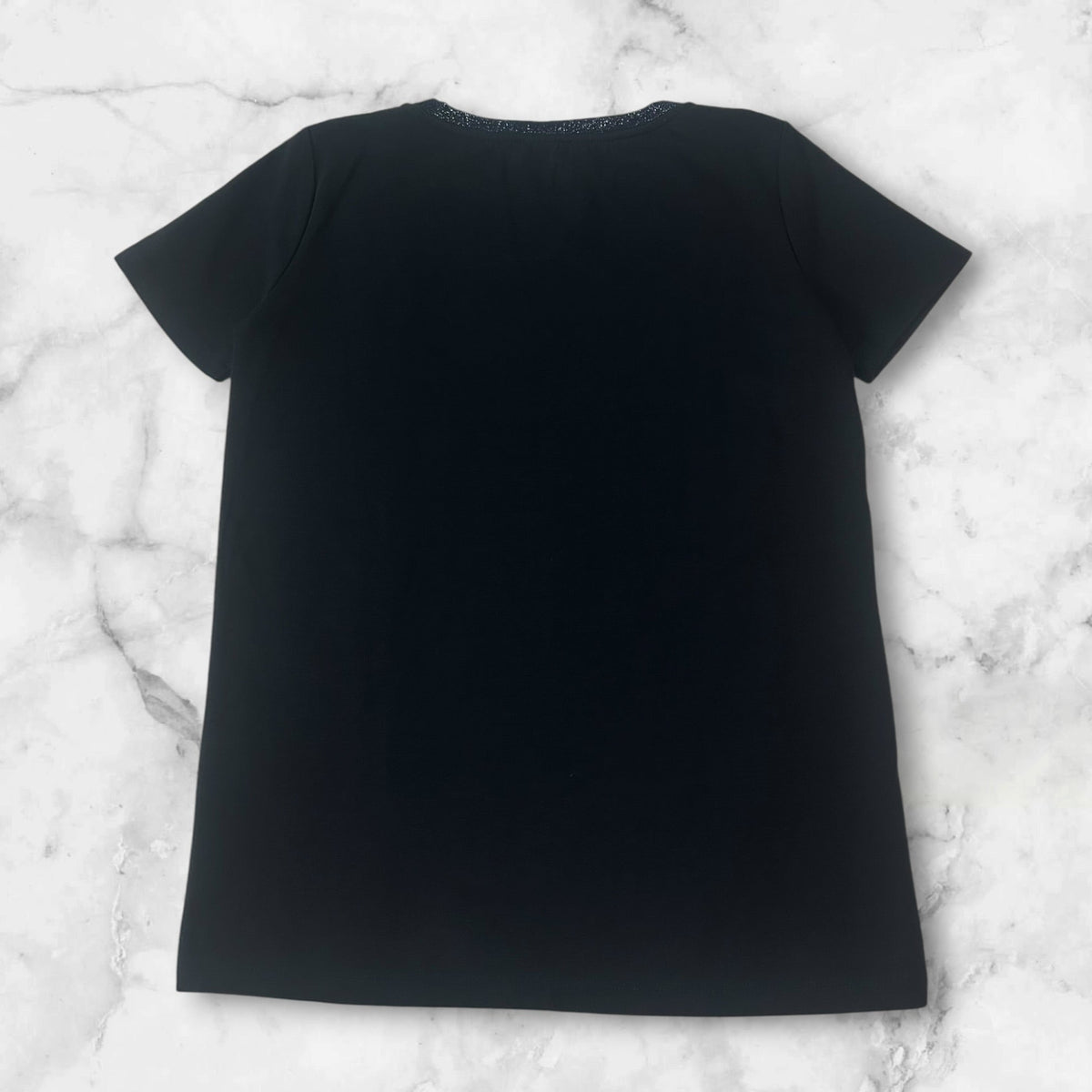 MAX&CO 
METALLIC  BOARDER T-SHIRT
