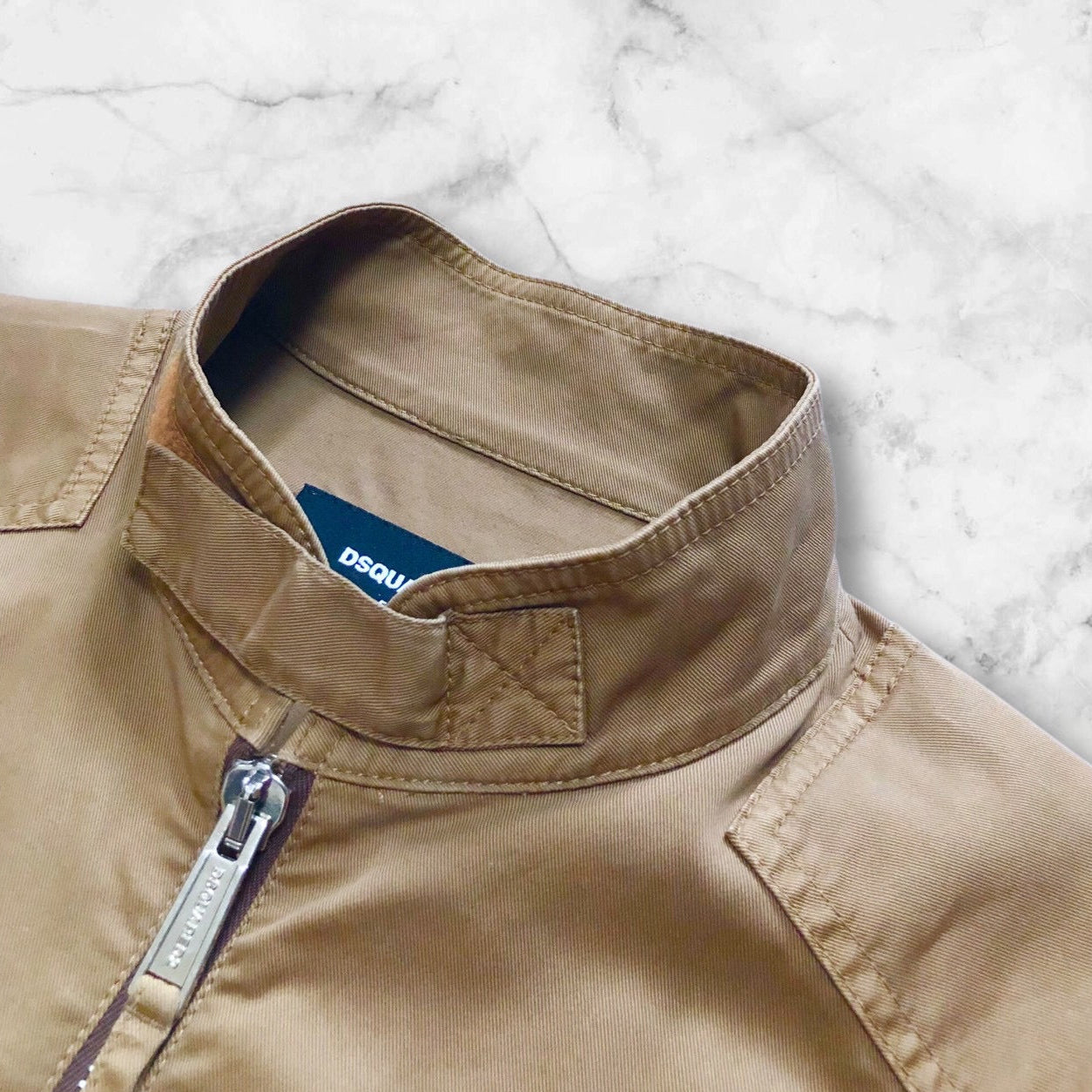 DSQUARED2 UTILITY ZIP JACKET BEIGE