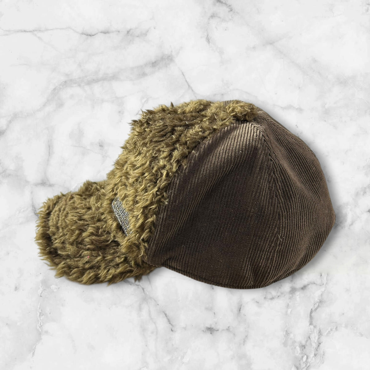 GRACE FAUX FUR CORDUROY CAP