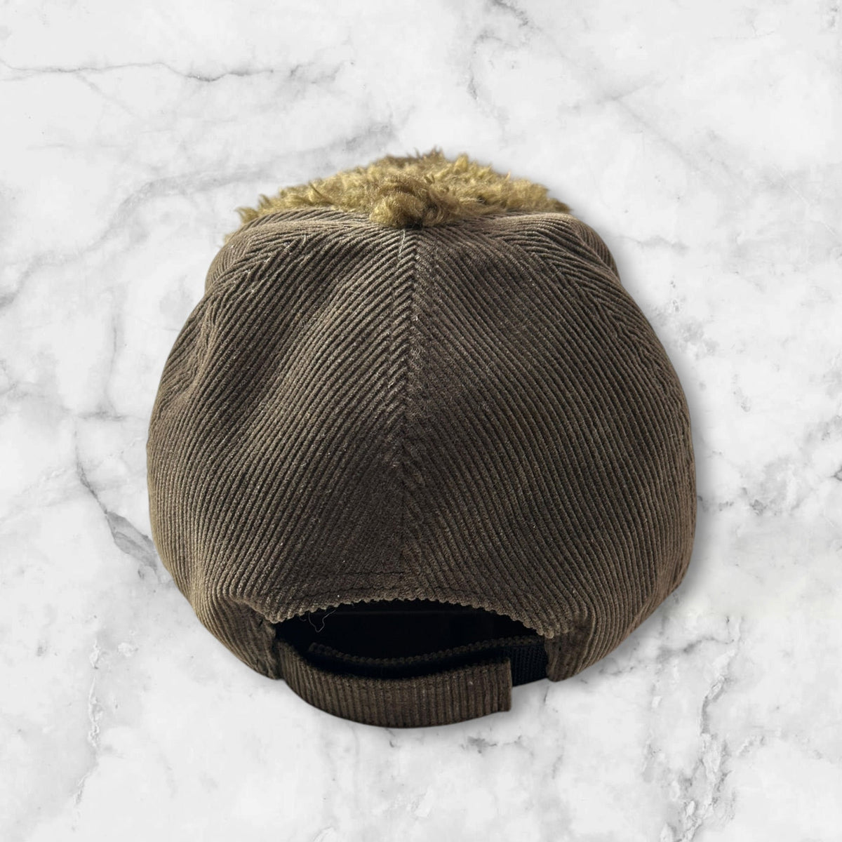 GRACE FAUX FUR CORDUROY CAP