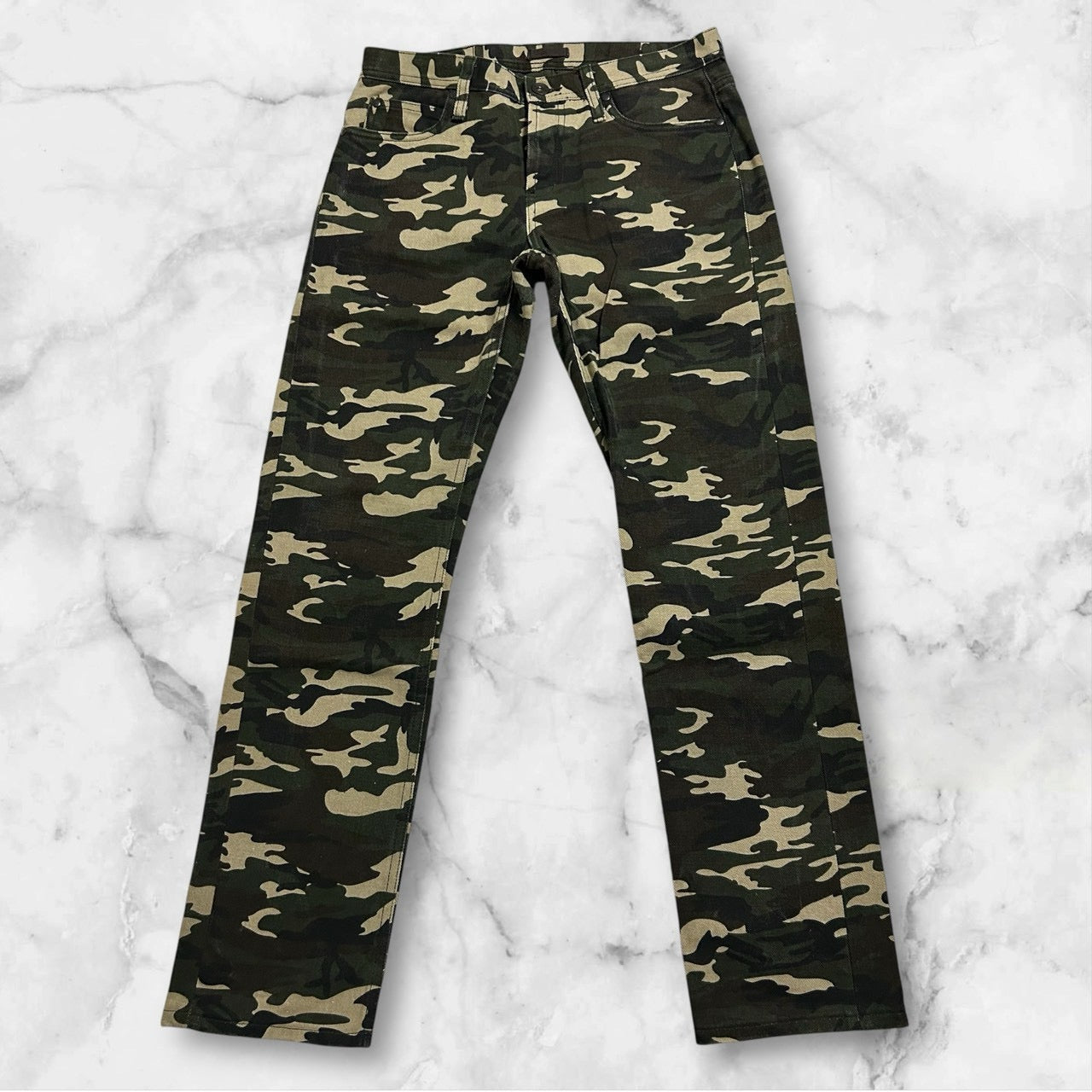 MOMOTARO JEANS  CAMO SKINNY DENIM