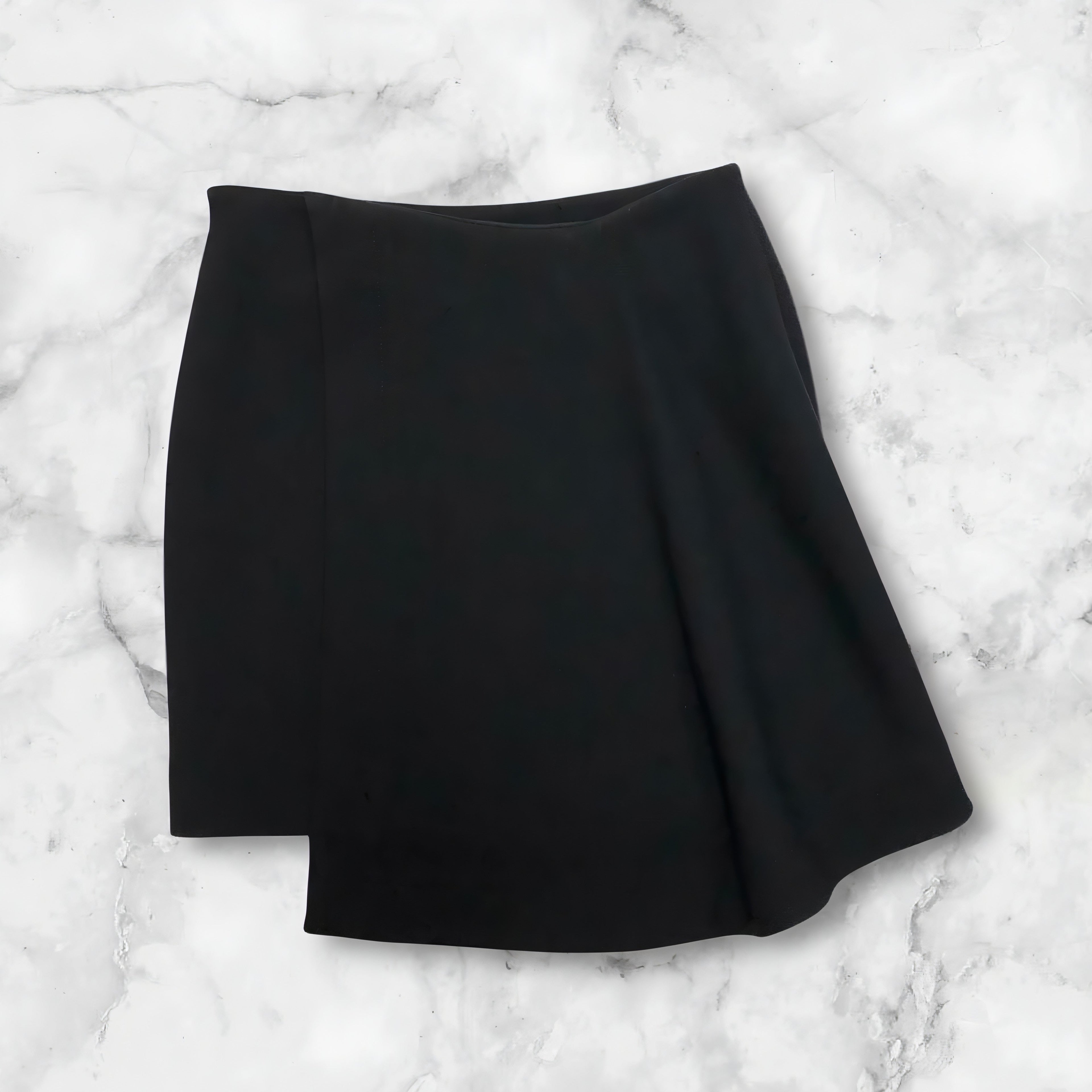 BALENCIAGA FRILL DESIGN SKIRT BLACK