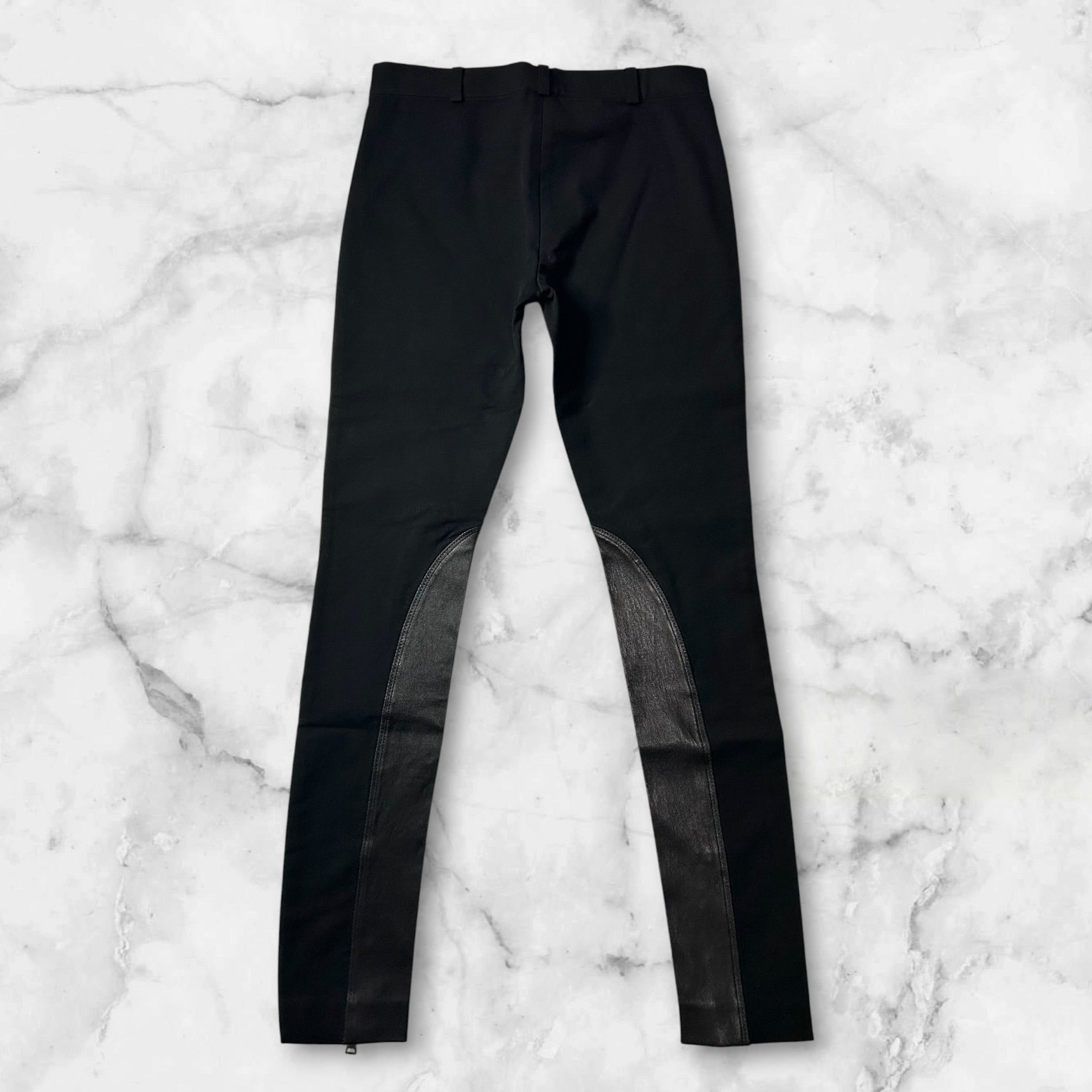 JOSEPH
LEATHER PANEL SKINNY PANTS BLACK