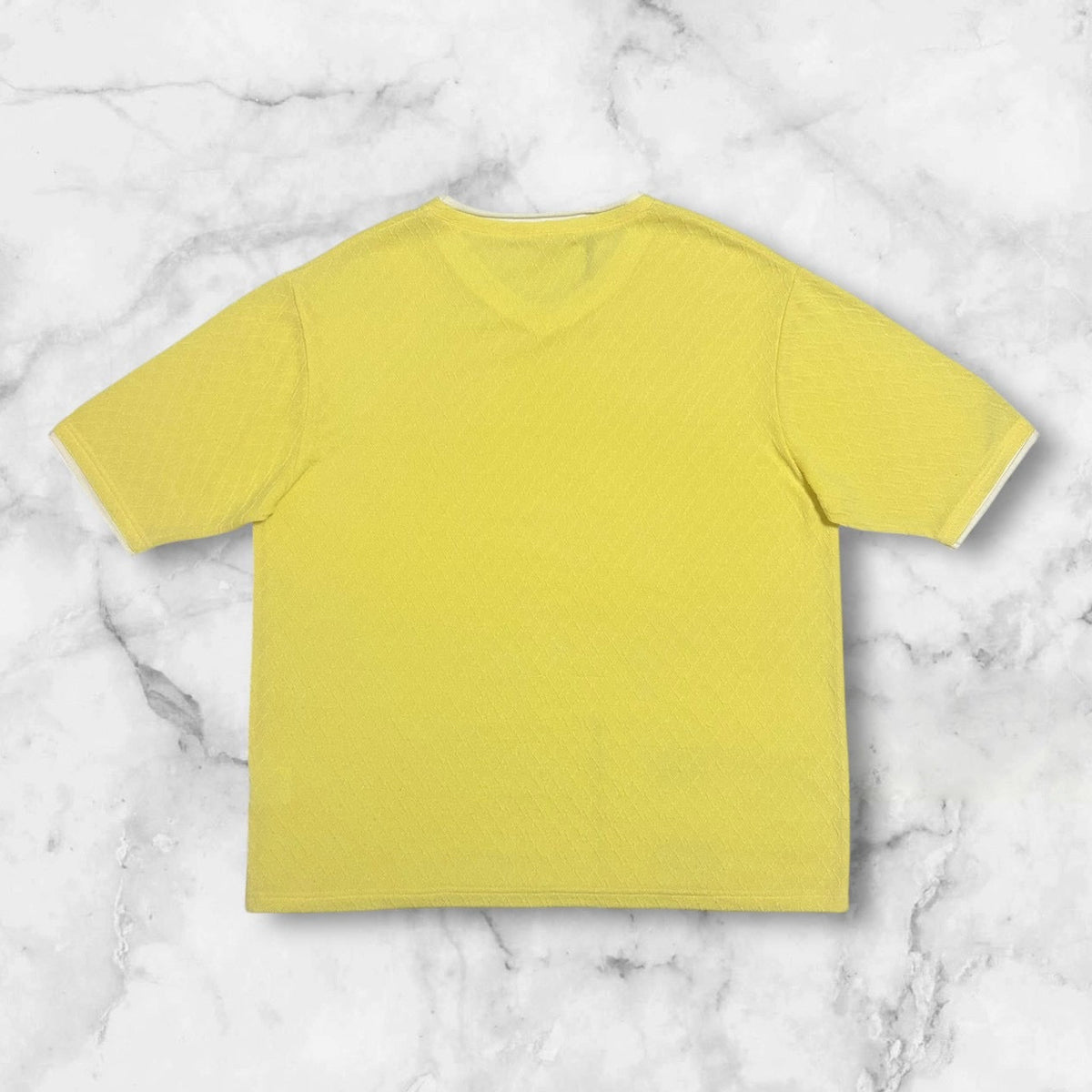 NO BRAND KNIT T-SHIRT YELLOW