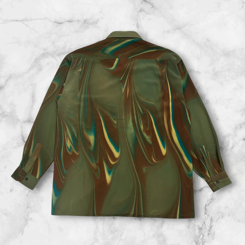 ABSTRACT PATTERN SHIRT GREEN