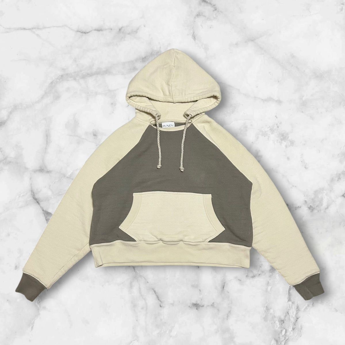 RAEY TWO TONE HOODIE