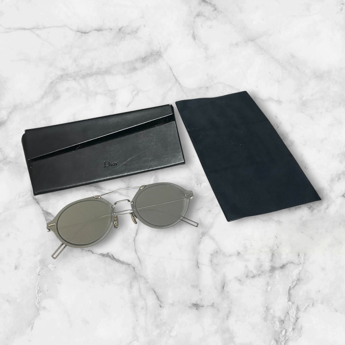 CHRISTIAN DIOR SUNGLASSES SILVER